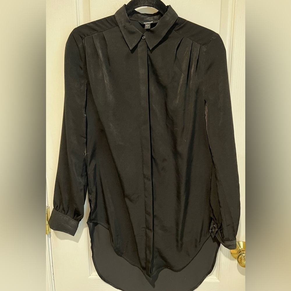 Express Black Shirt Dress Size S